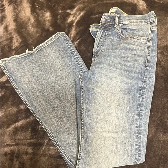 Women's American Eagle 77 Blue Flared Jeans - Picture 2 of 9